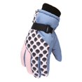 thumbnail image 3 of Dyfzdhu Winter Outdoor Boys Girls Snow Skating Snowboarding Windproof Warm Gloves Perfect For 5 To 9 Years Old Kids Light Blue, 3 of 5