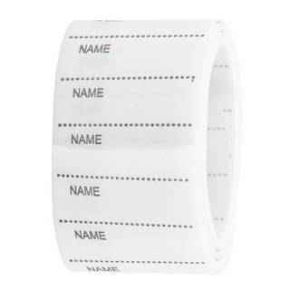  200Pcs Name Labels Iron On Fabric Tapes Tags School Woven Name  Labels Sew in School Name Tags Tapes Name Label White Sewing Woven Custom  Clothing Cutting Free Writable Washable for