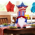 thumbnail image 6 of Antqov Gnome Doll 4th of July Gnomes Handmade Fourth of July Decorations for Home, Striped Five Pointed Star Dwarf Faceless Doll Kitchen Tiered Tray Decorations, 6 of 7
