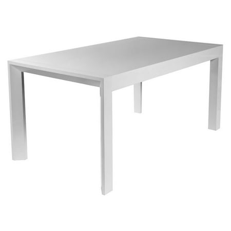 Style Lacquer - Euro Style Adara White Lacquer Dining Table