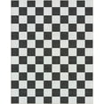 thumbnail image 2 of Well Woven Apollo Flatwoven Modern Squares Black 5' x 7' Area Rug, 2 of 6