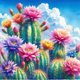 thumbnail image 1 of 5D DIY Taladro Diamante Pintura Cactus Kit Del 40x40cm, 1 of 9