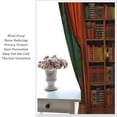 thumbnail image 6 of Bookshelf Curtains, Vintage Library with Books Window Treatments for Kids Bedroom, Wooden Wooden Antique Bookcase Drapes 2 Panel Sets,55x63 Inch, 6 of 6