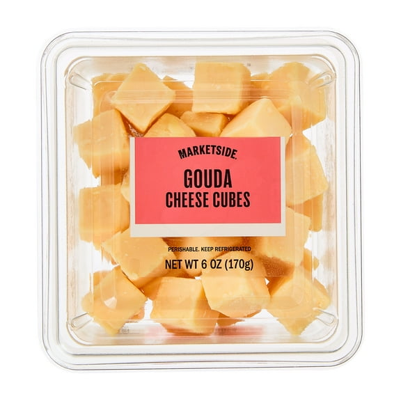 Marketside Cubed Gouda Cheese Cup, 6oz (Fresh, Plastic Cup)