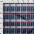 thumbnail image 2 of oneOone Silk Tabby Dark Navy Blue Fabric Madras Check Diy Clothing Quilting Fabric Print Fabric By Yard 42 Inches Wide, 2 of 4