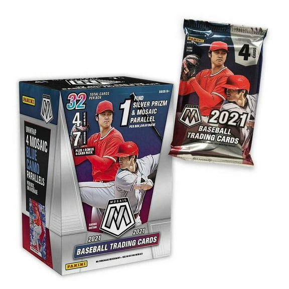 2021 Panini Baseball Mosaic Baseball Trading Card Blaster Box