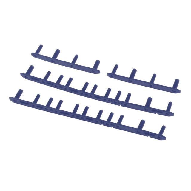 11 clavos y 4 clavos Raqueta de bádminton Enhebrado de ojales / ojales de azul Sunnimix Tubo de la raqueta de bádminton Tubo de protección