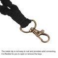 thumbnail image 3 of Unique Bargains Wrist Lanyard for Keys, Braided Twisted Keyring Hand Wrist Lanyards, Black, 3 of 5