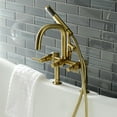 thumbnail image 7 of Kingston Brass Ae840.Dl Concord Deck Mounted Clawfoot Tub Filler - Nickel, 7 of 7
