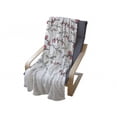 thumbnail image 4 of Botanical Soft Flannel Fleece Blanket, Vintage Simplistic Design with Delicate Branches of Winter Berry Print, Cozy Plush for Indoor and Outdoor Use, 70" x 90", Coral White and Grey, by Ambesonne, 4 of 6