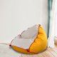 thumbnail image 1 of Silla con Bolsa de Frijoles, Sofá Perezoso con Relleno, Tatami, Sofá Suave, Cómoda Tumbona de Lona para Dormitorio, Sala de Estar, Terraza Acristalada Amarillo, 1 of 8