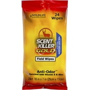 Wildlife Research Center Scent Killer Gold Field Wipes 24 Pack for hunting