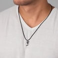 thumbnail image 3 of 2Pcs Couples Necklace, Matching Necklace for Couples, Heart Necklace with 100 Language "I Love You" Projection, Magnetic Charm Necklace Means the Two Sides will Never Part, Matte Black, 3 of 7