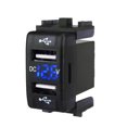 thumbnail image 1 of Dual USB Car Charger Digital Display Vehicle Mobile Phone Charging Adapter For Nissan Sylphy 12V/24V Ports Power Socket, 1 of 6
