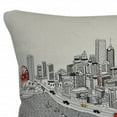 thumbnail image 4 of 24" White Chicago Daylight Skyline Lumbar Decorative Pillow, 4 of 5