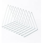 Magazine Rack Desk Organizer, TRIANU Metal File Holder for Desk Modern Office Organizer, Triangle Book Holder, Desk Folder Organizer, Desktop File Sorter, Gold
