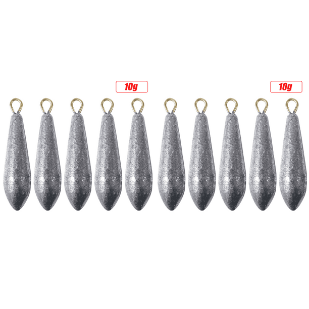 Peso de pesca 5x conector colgante de plomo Pesca aparejos de pesca (10g)