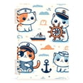 thumbnail image 2 of 2 Pcs Cute Cat with Sailing Spiral Notebooks 60 Sheets 120 Pages A5 Journal Notepad 8.3x5.7 Inch Thick Adjustable College Ruled Paper, 2 of 8