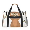 thumbnail image 3 of Hirioo Cute Sloth In Yoga Pose Tree Hand Travel Bag for Men Women,Durable and Spacious Travel Bag with Multiple Pockets for Work, Travel, Weekend Getaways, 3 of 8