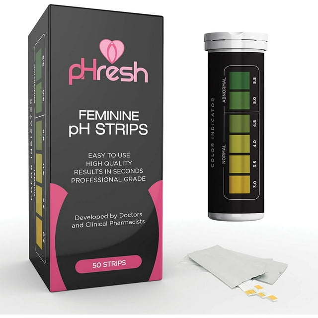 pHresh Women's Vaginal pH Test Strips Quick BV & Yeast Infection