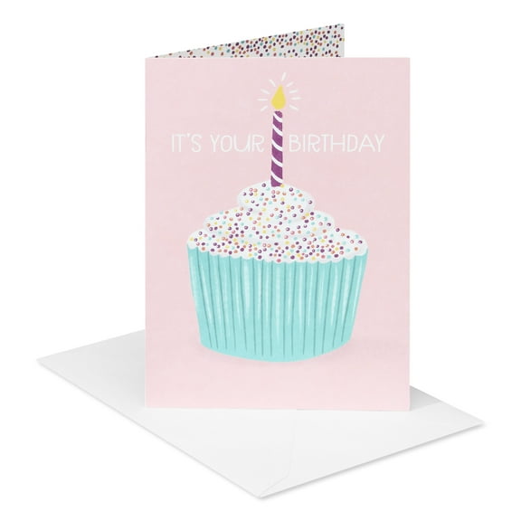 American Greetings Birthday Card for Her (Sweet Cupcake)