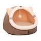 thumbnail image 2 of Cama para gatos, tienda de campaña, cama para dormir para mascotas con bola interactiva, casa cueva plegable súper suave, cama para gatos para perros, L, 2 of 8
