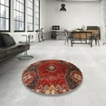 thumbnail image 4 of Ahgly Company Machine Washable Indoor Rectangle Traditional Tomato Red Area Rugs, 5' x 7', 4 of 7