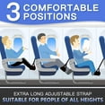 thumbnail image 3 of Hamaca reposapiés para viajes en avión, paquete de 2 unidades FEIMINI, 3 of 7