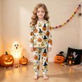 thumbnail image 2 of Gerichy Kids Halloween Pajamas Cotton Pumpkin Ghost Print Sleepwear Toddler Girls Boys Halloween Pjs Sets 2T-9T, 2 of 7