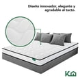 thumbnail image 3 of Colchón Matrimonial En Caja Espuma Alta Densidad Memory Foam 135x190x12cm Kingshouse  blanco Matrimonial, 3 of 8