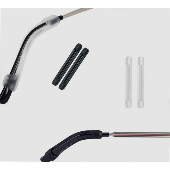 Soft Silicone Eyeglasses Temple Tips Sleeve Retainer Cushion, Anti-Slip Elastic Glasses Ear Grip Hook for Sunglasses Reading Glasses Sporting Eyewear, 5 Pairs (Black, white)