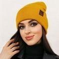 thumbnail image 6 of 20 Colors Woman/Men Ladies Casual Cap Warmer Bonnet Female Beanie Caps Knitted Beanies Winter Autumn Hats 16, 6 of 8