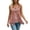 Rose Gold, variant on Women’S 2-In-1 Sleeveless Lace Tank Top, Casual Button Detail Mesh Vest, Polyester, 1pc, Sizes S To Xxxxxl