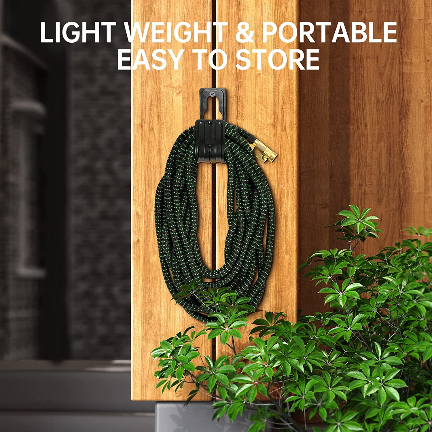 100ft Expandable Garden Hose Lightweight Flexible Water Hoses Green