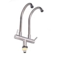 thumbnail image 4 of ANGGREK Basin Faucet,Single Cold Faucet,G1/2 Sink Basin Faucet Universal Rotating 304 Stainless Steel Dual Head Single Cold Water Tap, 4 of 8