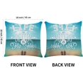 thumbnail image 6 of Throw Pillow Cover Summer Beach Life is Better in Flip-Flops Home Decor Pillowcase for Sofa 18x18 Inches, 6 of 6