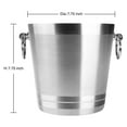 thumbnail image 4 of Oggi Stainless Steel 4.25 Qt. Champagne Bucket, 4 of 8