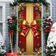 thumbnail image 5 of Decoraciones de Navidad Al Aire Libre Decoración de la Puerta Delantera de Navidad Ornamentos Impresos de la Puerta de Santa Claus, Feliz Navidad Suministros de Fiesta de la Puerta Delantera Interior, 5 of 7