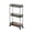Black, variant on Fareti Clear 3 Tier Slim Rolling Storage Cart with Wheels, Narrow Space Saving Trolley for Bathroom Kitchen Laundry