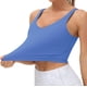 thumbnail image 3 of Sujetador deportivo THE GYM PEOPLE, acolchado, largo, para yoga, gimnasio, azul mar, 3 of 7