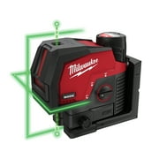 Milwaukee M12 Green Cross Line & Plumb Points Laser Kit