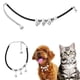 thumbnail image 2 of Collar lindo ajustable para mascotas de calidad con campana para la mayoría de los suministros para perros y gatos, negro XL, 2 of 8