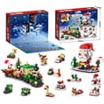 thumbnail image 2 of Juego de bloques de construcción navideños para niños, caja de juguetes, calendario de adviento de Navidad de 24 años, kit de bricolaje, regalo para niños de 6 años o más, 2 of 5