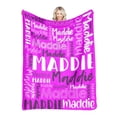 thumbnail image 4 of Kearding Regalo personalizado de Navidad único para amigos, manta suave personalizada para todas las estaciones con nombre Suministros térmicos Tipo 23, 4 of 6