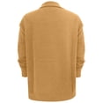 thumbnail image 4 of Womens Knit Casual Sweater Long Sleeve Button Down Open Front Soft Lightweight Cardigan Yellow XL, 4 of 5