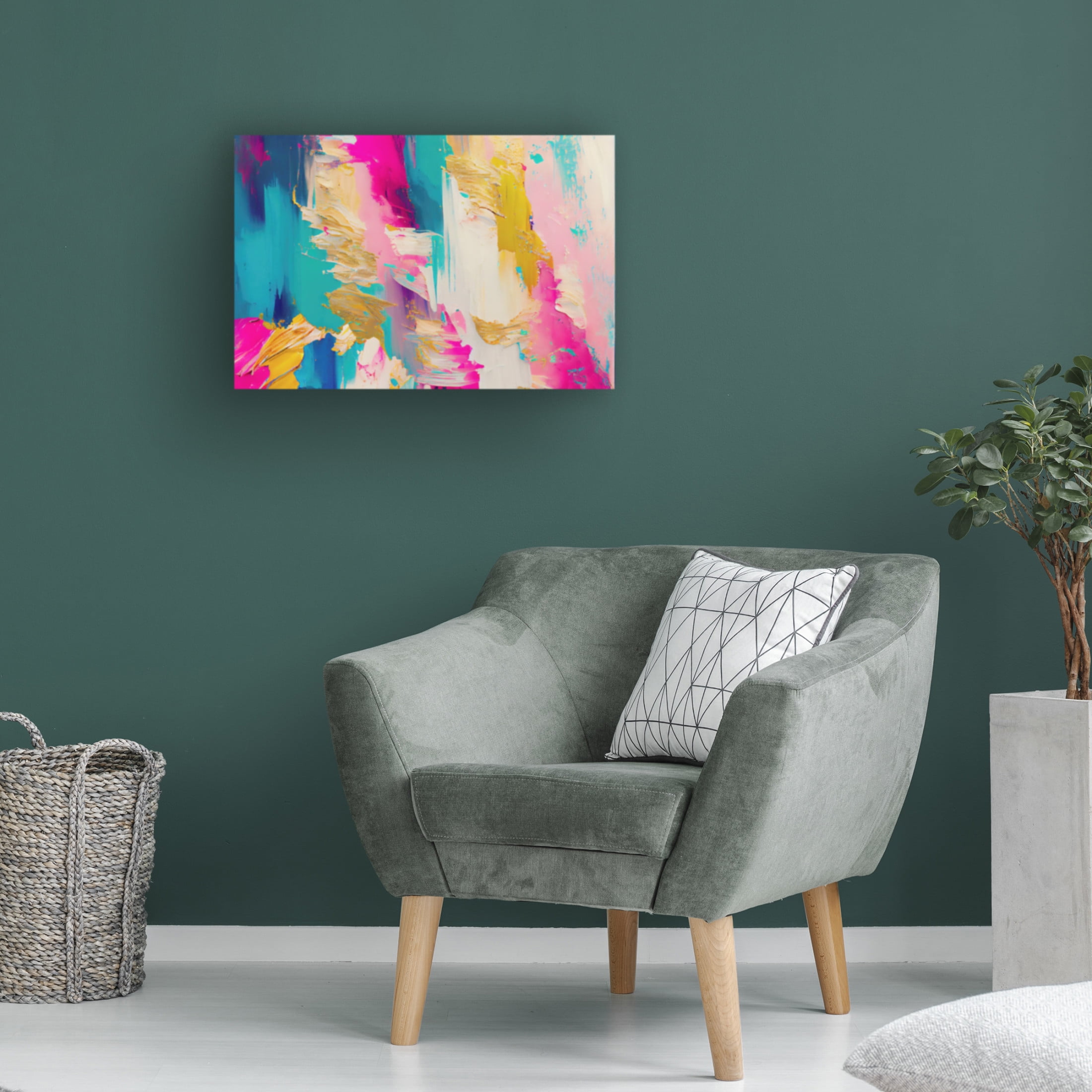 Canvas Wall Art - Sasha 'Cause and Effect II' Wall Art for Living Room, Bedroom, or Office Décor by Trademark Fine Art - 47 x 30 Inches