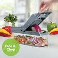 thumbnail image 2 of 14-Piece Verdura Multi-Function Kitchen Chopper / Slicer Cortador de verduras Procesador de alimentos Cortador de datos ondulado Dados Separador de rejillas Innova Imports 37857, 2 of 5