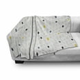 thumbnail image 3 of Modern Soft Flannel Fleece Blanket, Modern Geometric Shapes Polka Dot Tear Drop Forms Pattern Graphic Art Print, Cozy Plush for Indoor and Outdoor Use, 50" x 60", Grey White Yellow, by Ambesonne, 3 of 6
