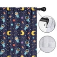 thumbnail image 4 of Blackout Kids Curtains,Astronaut and Moon Blue Pattern Children's Insulated Curtains Set Of 2,Bedroom Essentials,Toddler Room Decor 42"x54", 4 of 5