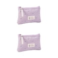 thumbnail image 4 of Bewildely Estuche cosmético Bolsa de maquillaje Bolsa de almacenamiento Exquisita multicolor Multiusos Púrpura 2Conjunto, 4 of 6